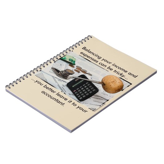 "あなたの収入および費用のバランスをとることはこうかつ"である場合もあります ノートブック (左側)
