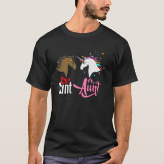 あなたの叔母さん 私のおば ユニコーン おばさん かわいい おばさん Tシャツ