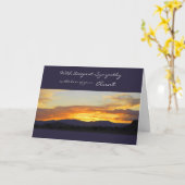 あなたの叔母の失いに最も深い悔やみや弔慰で カード (黄色い花)