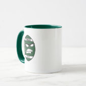 あなたの叔父のためのダークグリーンフットボールのマグカップ マグカップ (正面左)