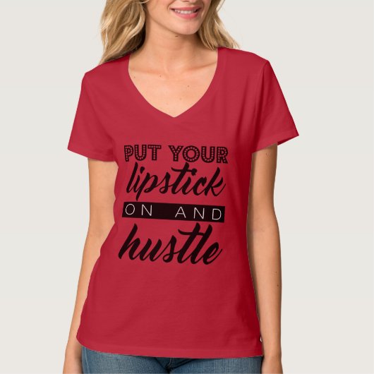 あなたの口紅を置き、強いて下さい Tシャツ (正面)