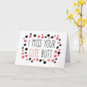 あなたの可愛いお尻が恋しい カード (黄色い花)