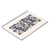 あなたの可能性は無限のベージュの背景 ノートブック (左側)