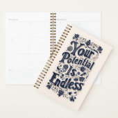 あなたの可能性は無限のベージュの背景 プランナー手帳 (ディスプレー)