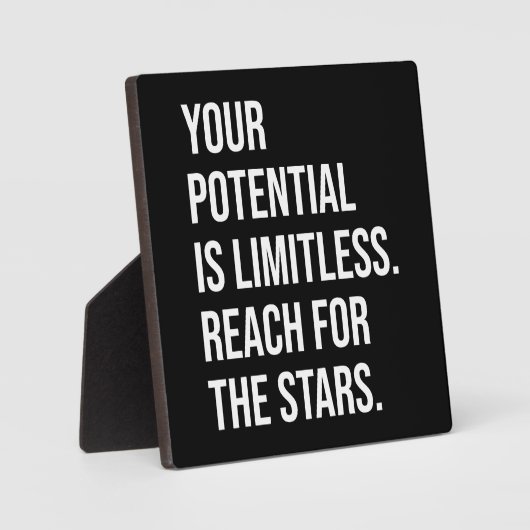 あなたの可能性は無限やる気を起こさせる- フォトプラーク (正面)