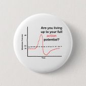 あなたの可能性を最大限に生きる 缶バッジ (正面)