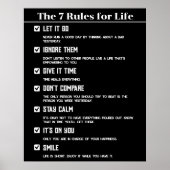 あなたの可能性を燃やす: 7より明るい人生へのルール ポスター (正面)