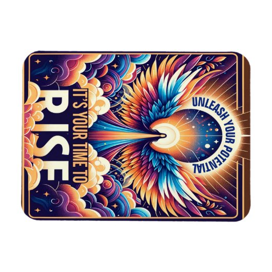 あなたの可能性を解き放ち、立ち上がる マグネット (横)