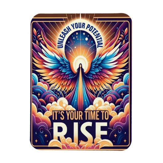 あなたの可能性を解き放ち、立ち上がる マグネット (縦)