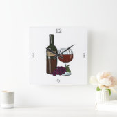 あなたの台所のための装飾的な柱時計 スクエア壁時計 (ホーム)