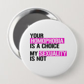 あなたの同性愛嫌悪は選択である – - LGBTQ Rights - .pn 缶バッジ (正面&裏面)