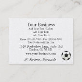 あなたの名刺 – サッカー – コーチ/スポーツ 名刺 (裏面)