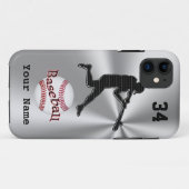 あなたの名前および数を用いる野球のiPhone 5sケース Case-Mate iPhoneケース (裏面(横))