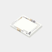 あなたの名前から |金ゴールドと黒のブラシストローク ポストイット (アングル)