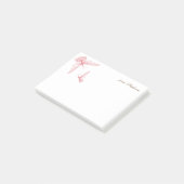 あなたの名前から | Filigree Pink Chairs ポストイット (アングル)