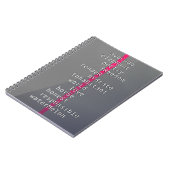 あなたの名前かメッセージとクロスワードパズル?グレー ノートブック (左側)