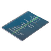 あなたの名前かメッセージとクロスワードパズル?ブルー ノートブック (左側)