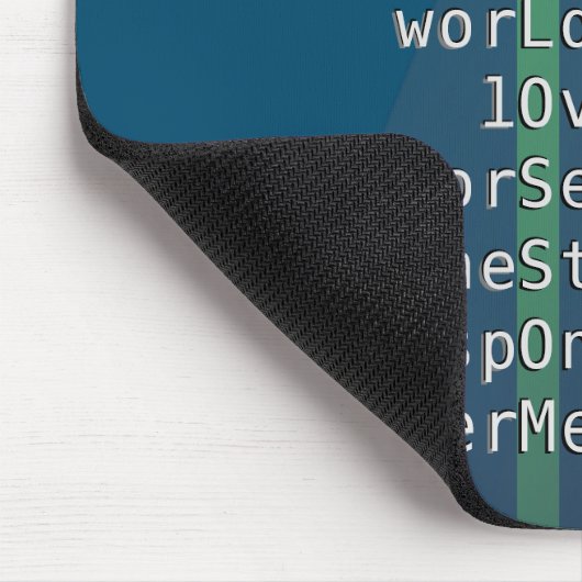 あなたの名前かメッセージとクロスワードパズル?ブルー マウスパッド (コーナー)