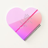 あなたの名前かメッセージをクロスワードで？ピンク以上 ノートブック (裏面)