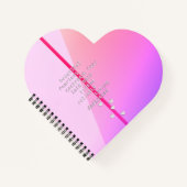 あなたの名前かメッセージをクロスワードで？ピンク以上 ノートブック (正面)