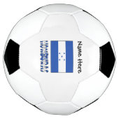 あなたの名前がサッカーBであるホンジュラスとホンジュラス国旗 サッカーボール (回転)