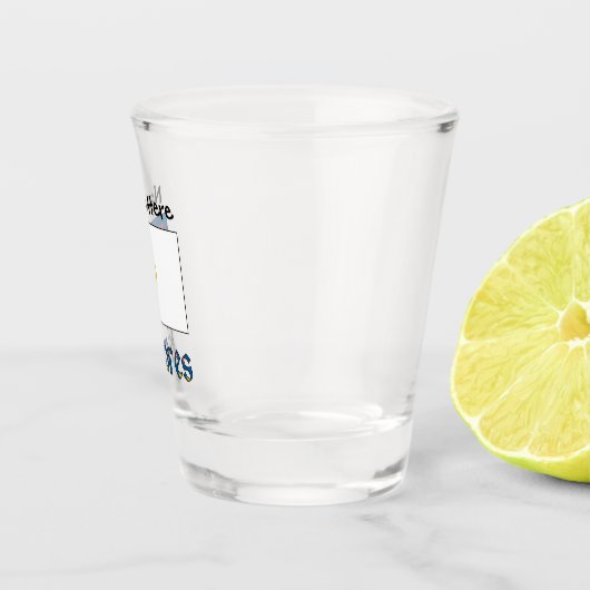 あなたの名前がショットグラスとアゾレス国旗 ショットグラス (右)