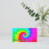 あなたの名前ここでシュレッダーレインボースパイラル 名刺 (スタンド正面)