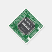 あなたの名前でプリント基板にチップ スタンダードカクテルナプキン (角)