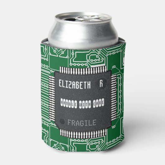 あなたの名前でプリント基板にチップ 缶クーラー (缶正面)