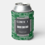 あなたの名前でプリント基板にチップ 缶クーラー (缶裏面)