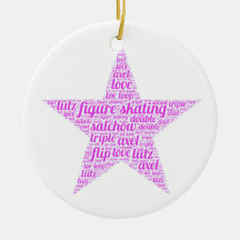 あなたの名前とカスタマイズフィギュアスケートのオーナメント