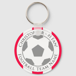 あなたの名前とサッカーチームの名前 キーホルダー