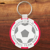 あなたの名前とサッカーチームの名前 キーホルダー (裏面)