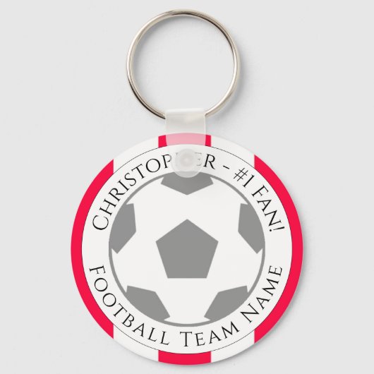 あなたの名前とサッカーチームの名前 キーホルダー (裏面)