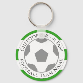 あなたの名前とサッカーチームの名前 キーホルダー