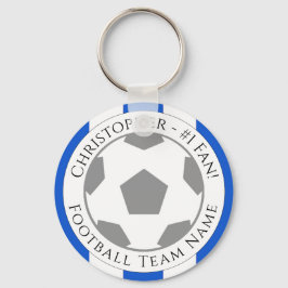 あなたの名前とサッカーチームの名前 キーホルダー