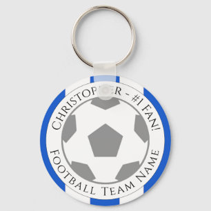 あなたの名前とサッカーチームの名前 キーホルダー