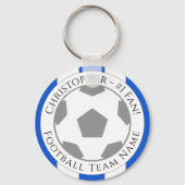 あなたの名前とサッカーチームの名前 キーホルダー (裏面)