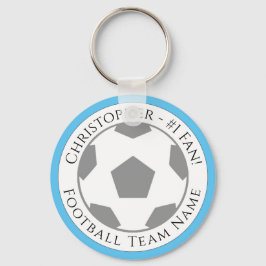 あなたの名前とサッカーチームの名前 キーホルダー