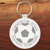 あなたの名前とサッカーチームの名前 キーホルダー (裏面)