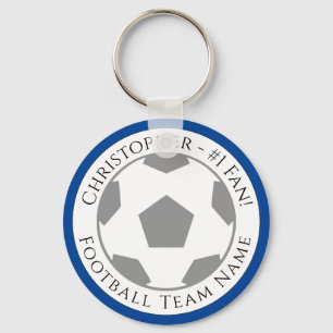 あなたの名前とサッカーチームの名前 キーホルダー