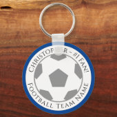 あなたの名前とサッカーチームの名前 キーホルダー (裏面)