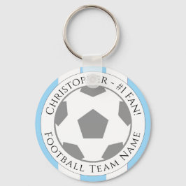 あなたの名前とサッカーチームの名前 キーホルダー