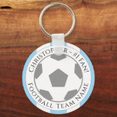 あなたの名前とサッカーチームの名前 キーホルダー (裏面)