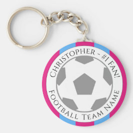 あなたの名前とサッカーチームの名前 キーホルダー