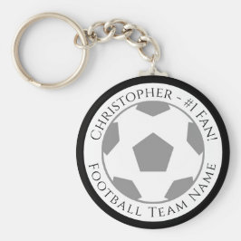 あなたの名前とサッカーチーム名キーチェーン キーホルダー