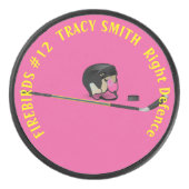 あなたの名前とホッケーパック アイスホッケーパック (正面)