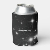 あなたの名前と星の深い宇宙花婿介添人 缶クーラー (缶正面)