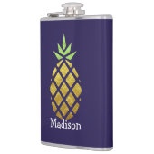 あなたの名前と熱帯パイナップル フラスク (左)