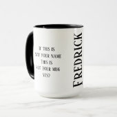 あなたの名前のあなたのマグ マグカップ (正面左)